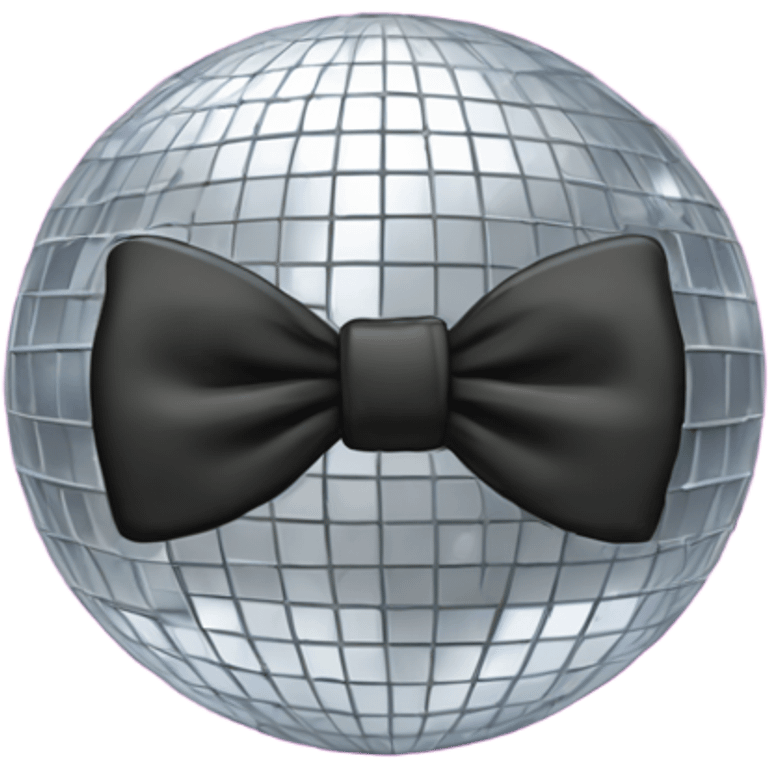 Discoball with a bow emoji