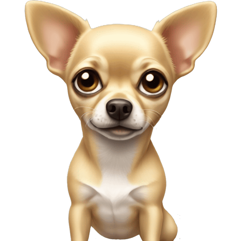 Blonde chihuahua (no white markings) with short hair emoji