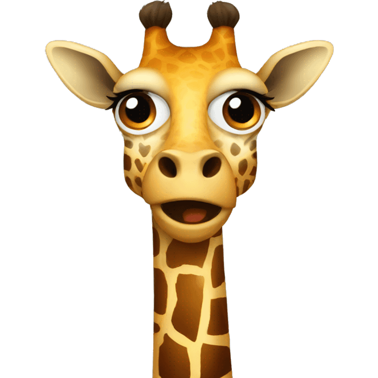 Mean giraffe emoji