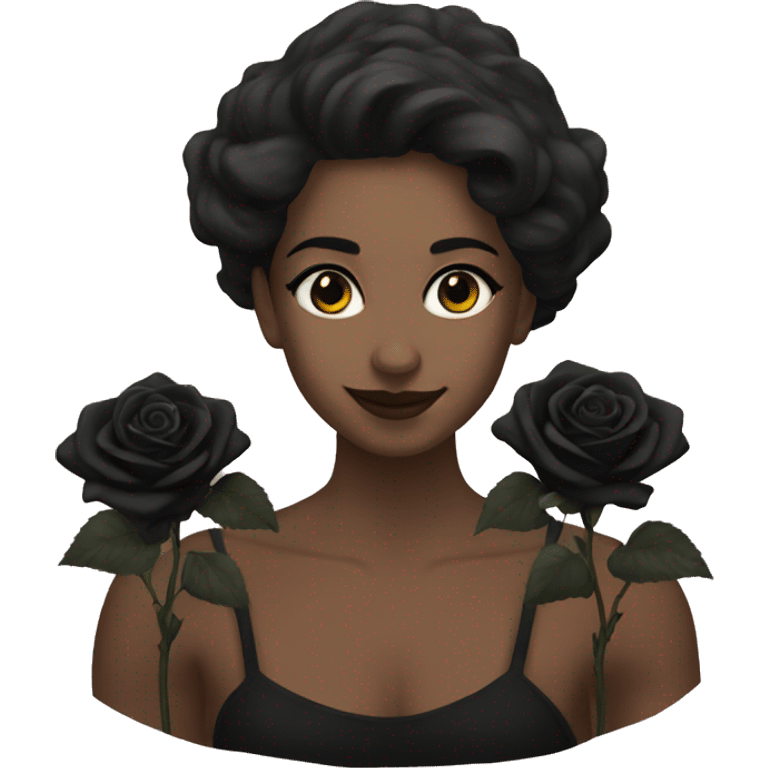 Black roses emoji