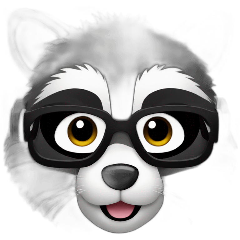 raccoon DJ emoji