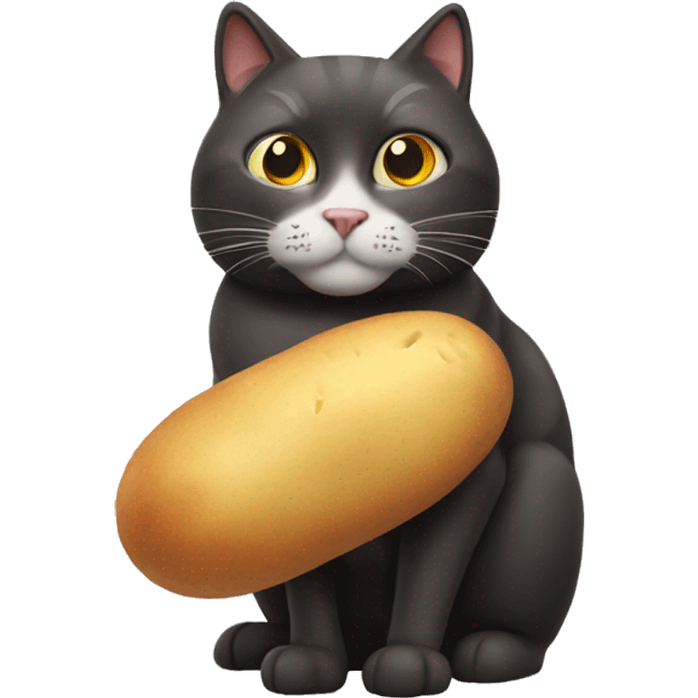 cat with potato head emoji