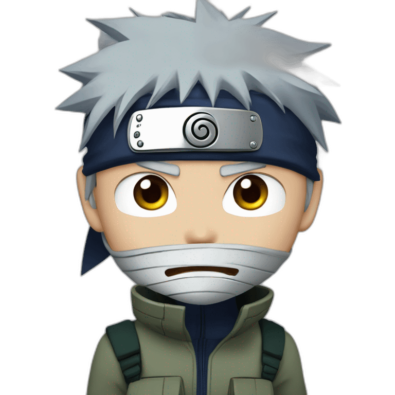 Kakashi Hatake with his Sharingan eye  emoji