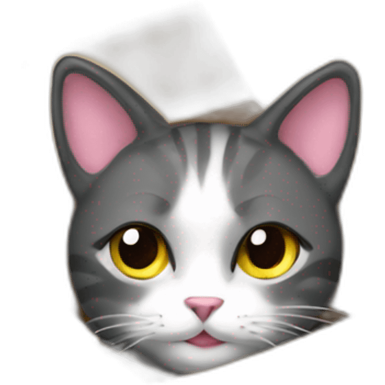 cat from gift box emoji