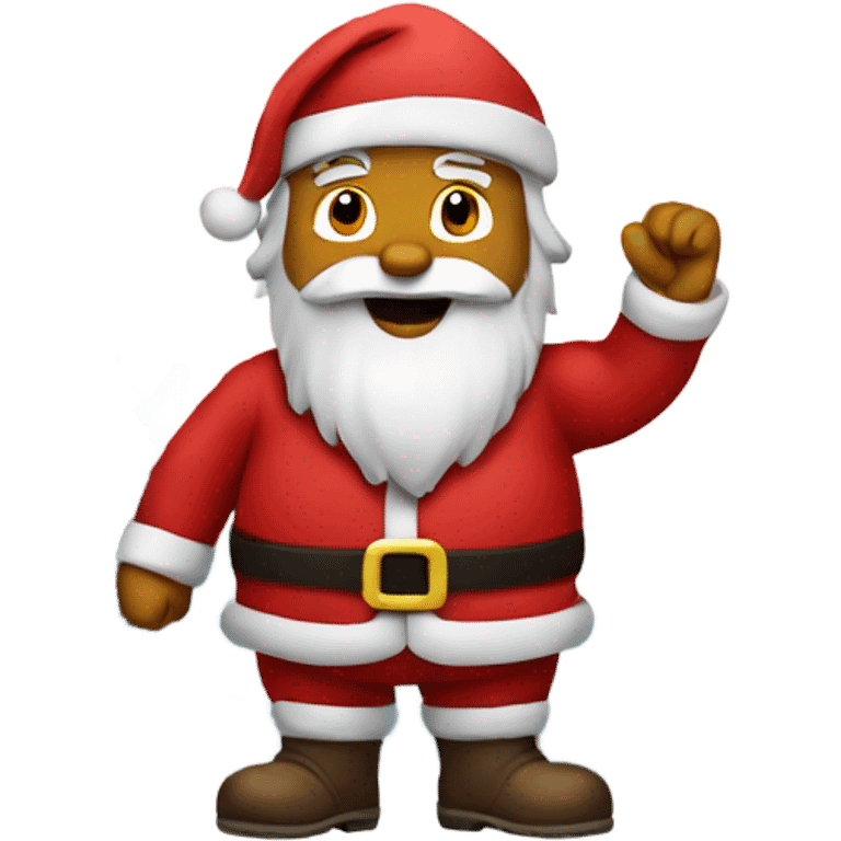 Santa in thr mountain  emoji