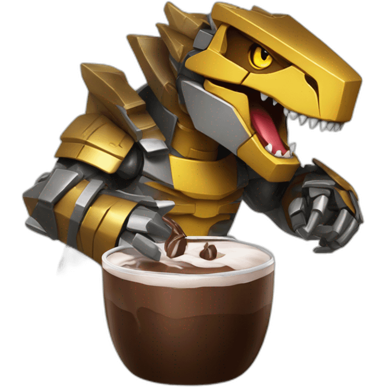 Grimlock drink Chocolates transform emoji