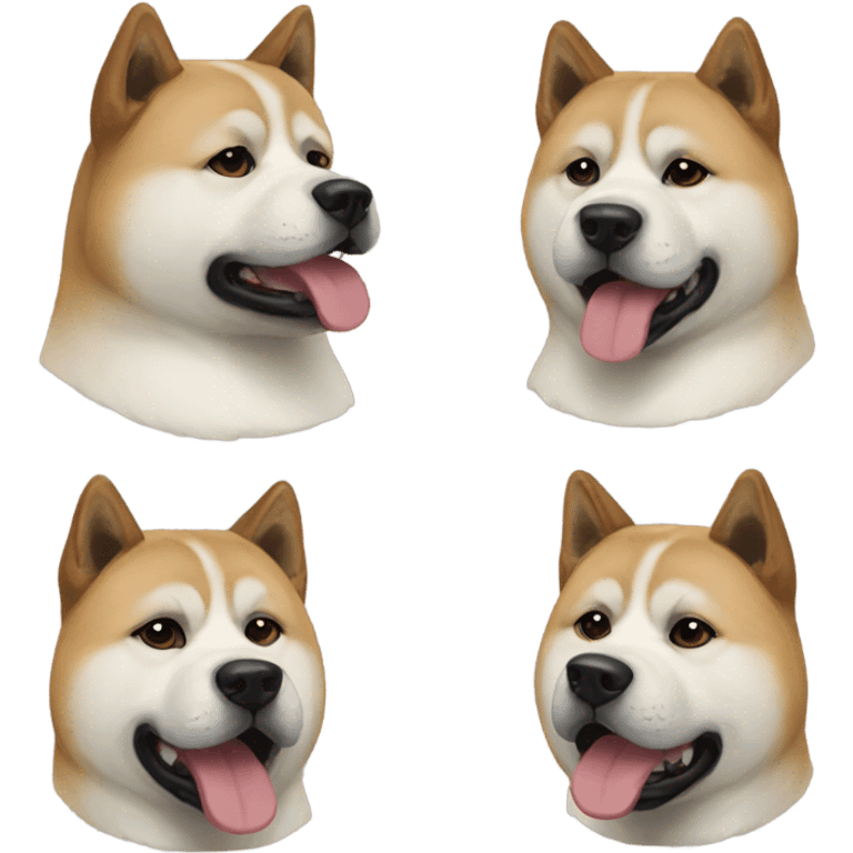 american akita emoji pack emoji