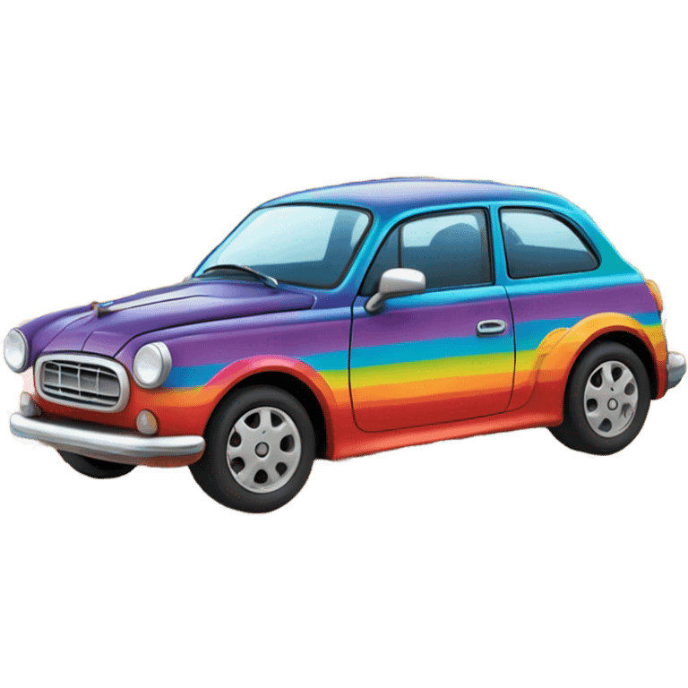 Rainbow car emoji