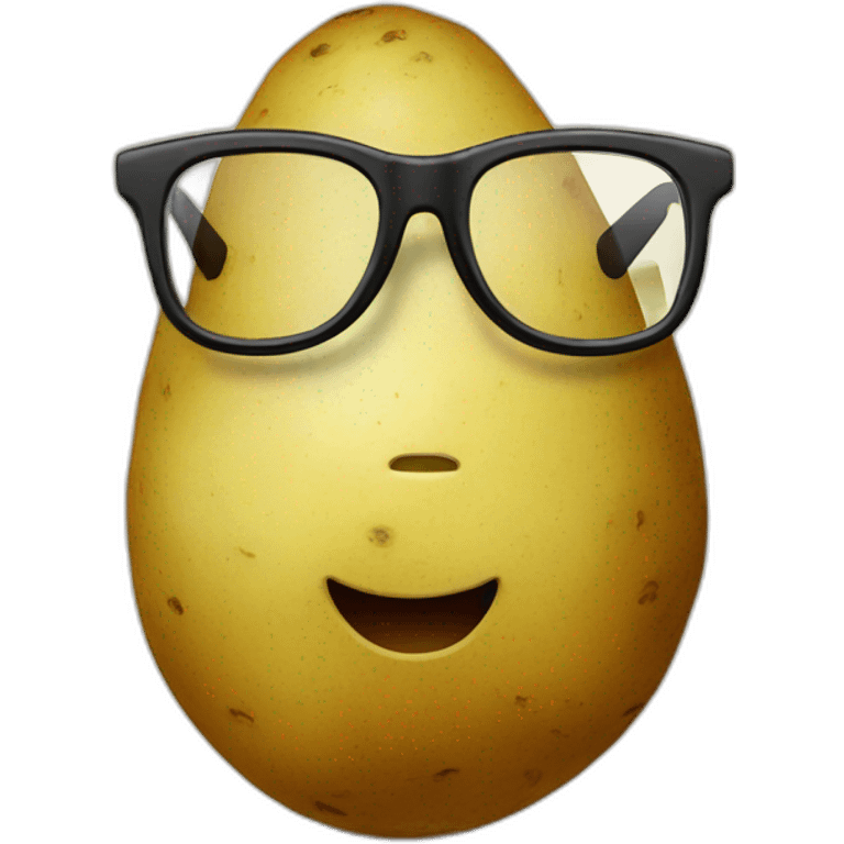 potatoes with glasses emoji