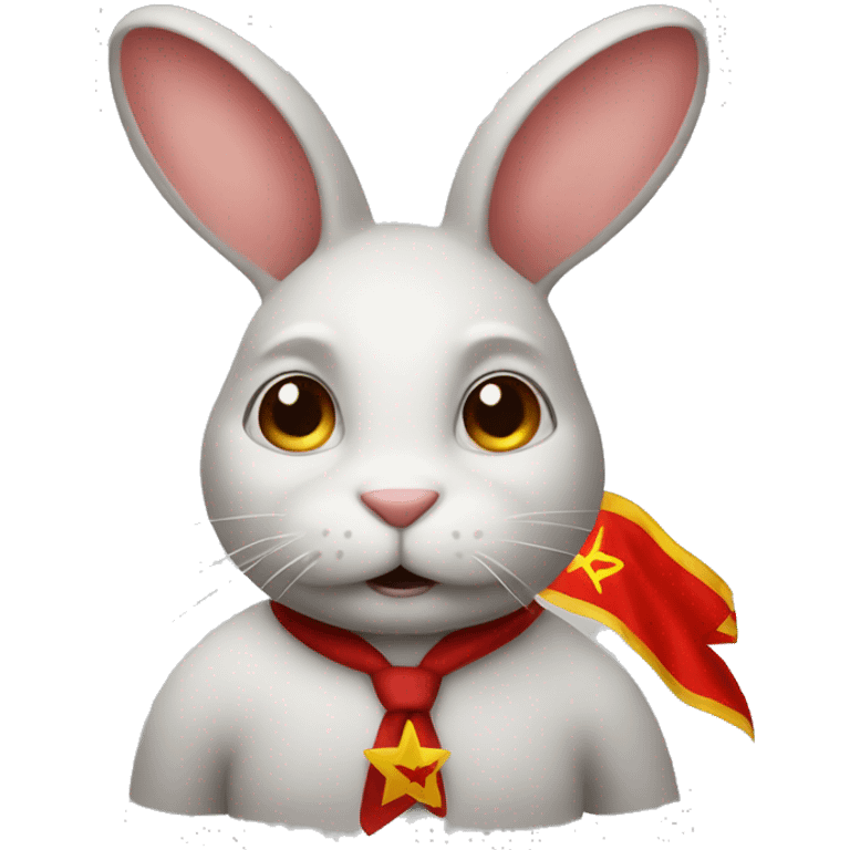 Communist bunny emoji