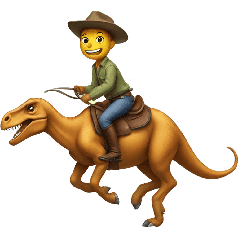 dinosaur riding a horse emoji