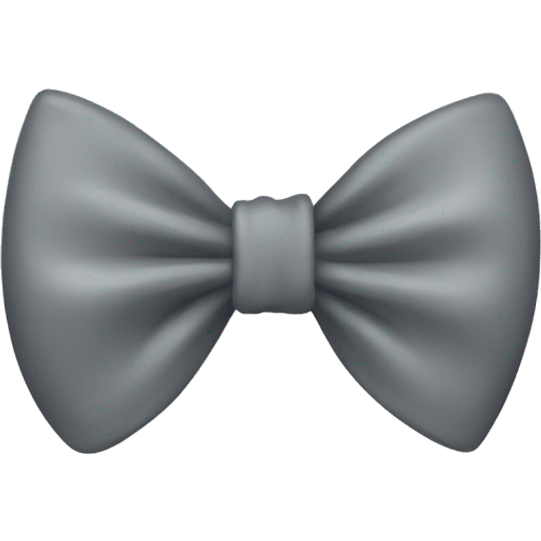 Gray bow emoji