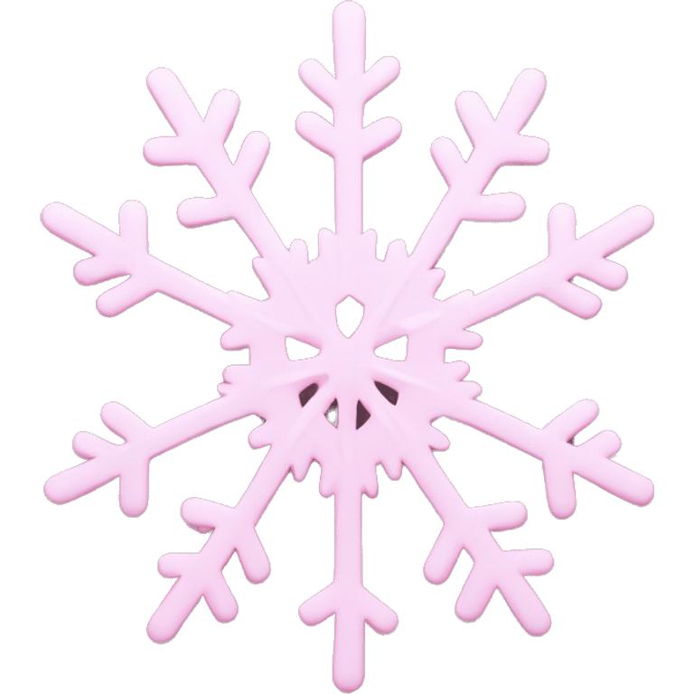 pastel pink snowflake  emoji