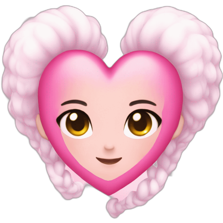 Pink heart Magical girls emoji