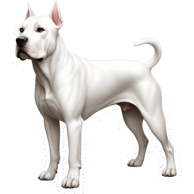 Dogo Argentino Dog Breed Full Body emoji