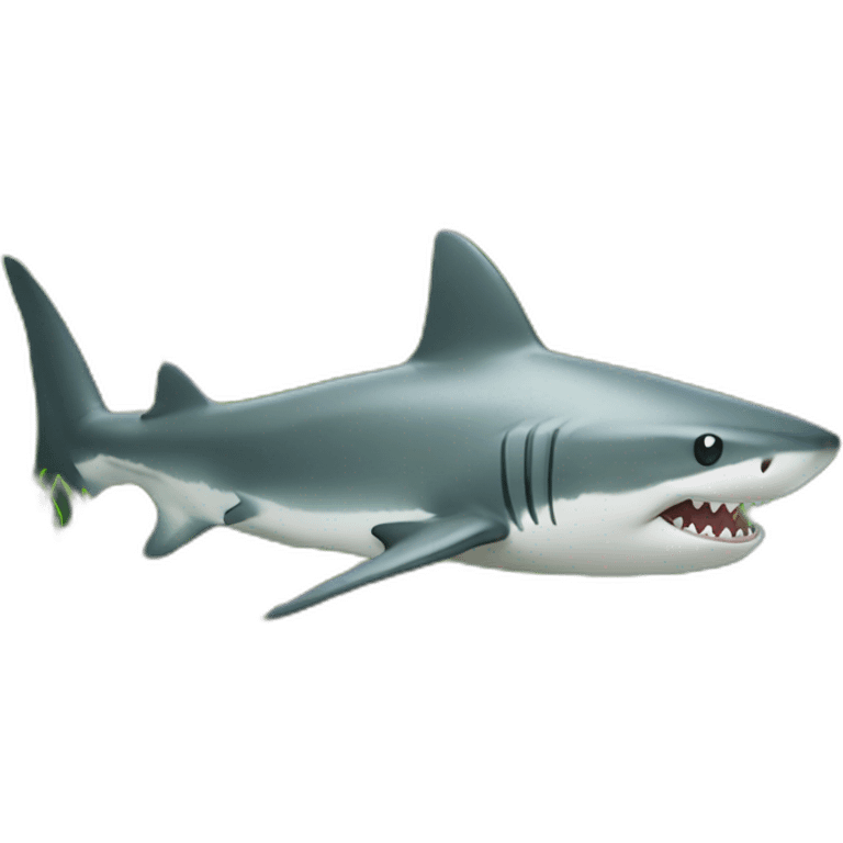 Ricardo shark in grass emoji