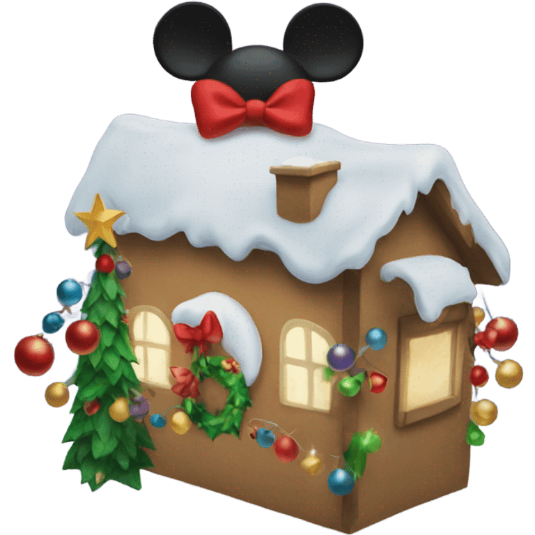 mickey mouse christmas  emoji