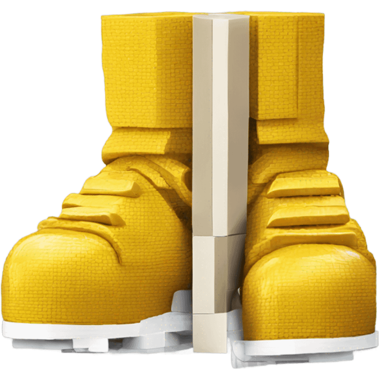 Foot on Lego  emoji