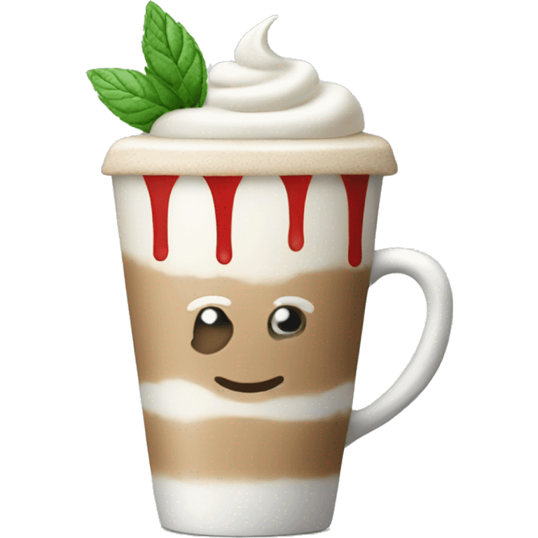 Peppermint latte emoji