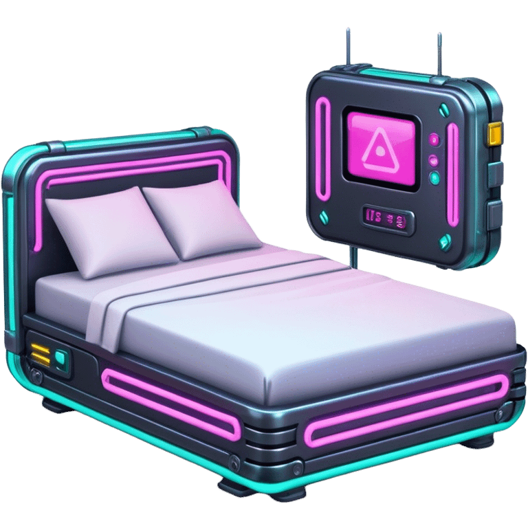 Cyberpunk bed emoji