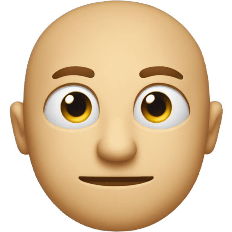 Face looking to the right with one eye looking straight emoji