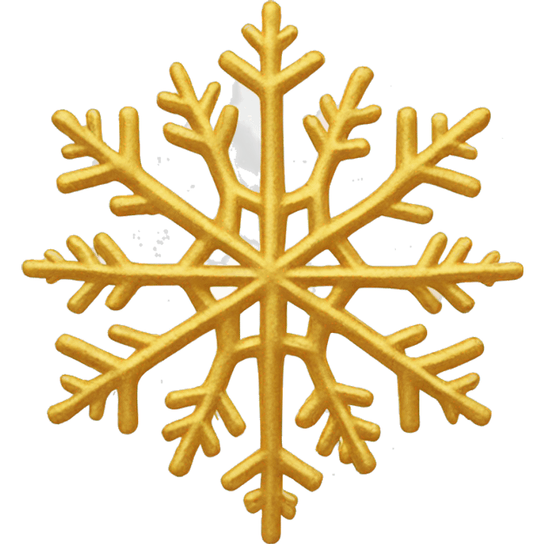 Golden snowflake  emoji