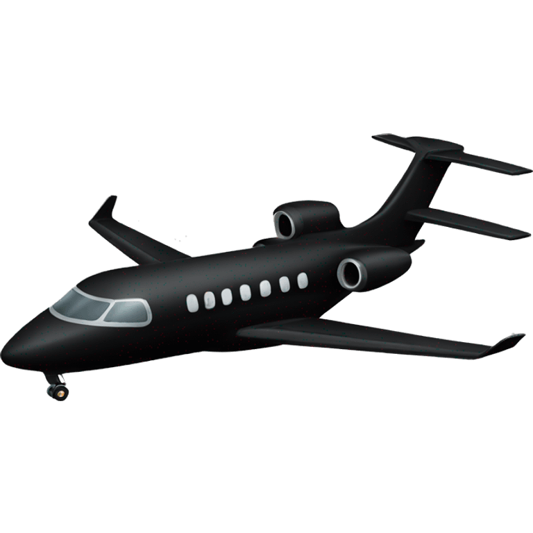 All Black private plane emoji