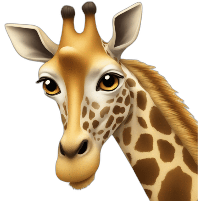 Girafa fofa emoji