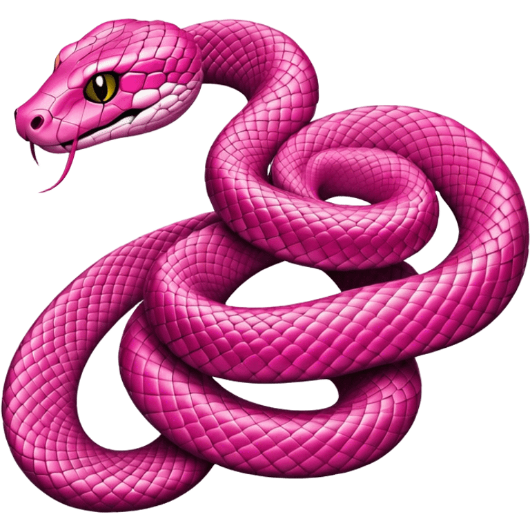 pink snake emoji