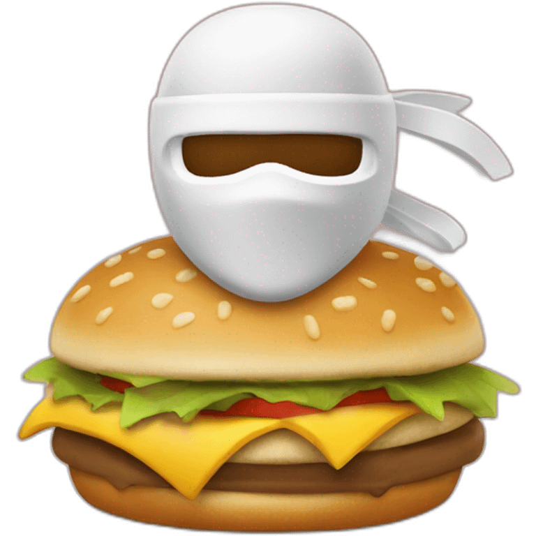 Tortu ninja entrain de manger McDonald's emoji