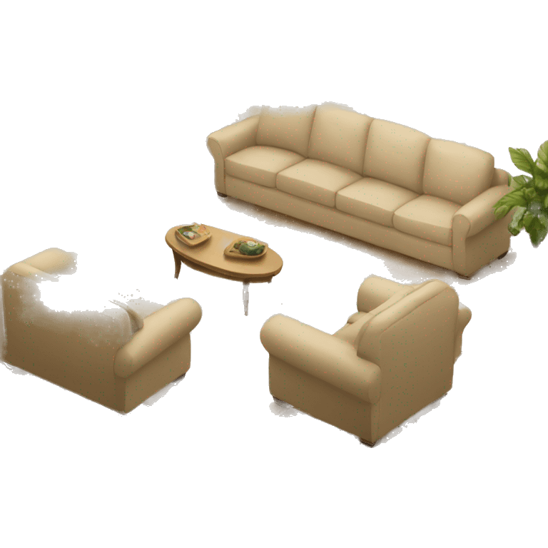 Large beige living room emoji