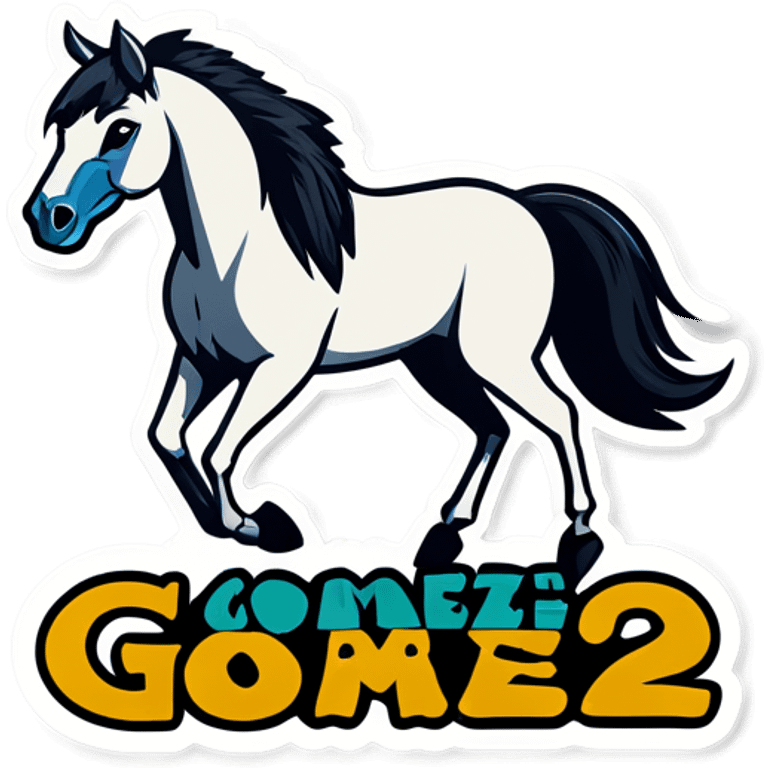 Horse that says “Gomez Family”  Weekend  emoji