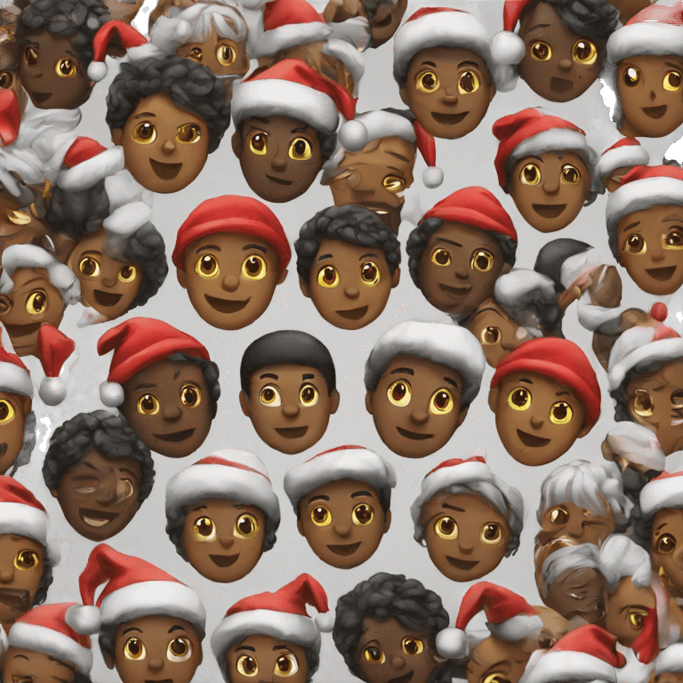 Christmas black emoji