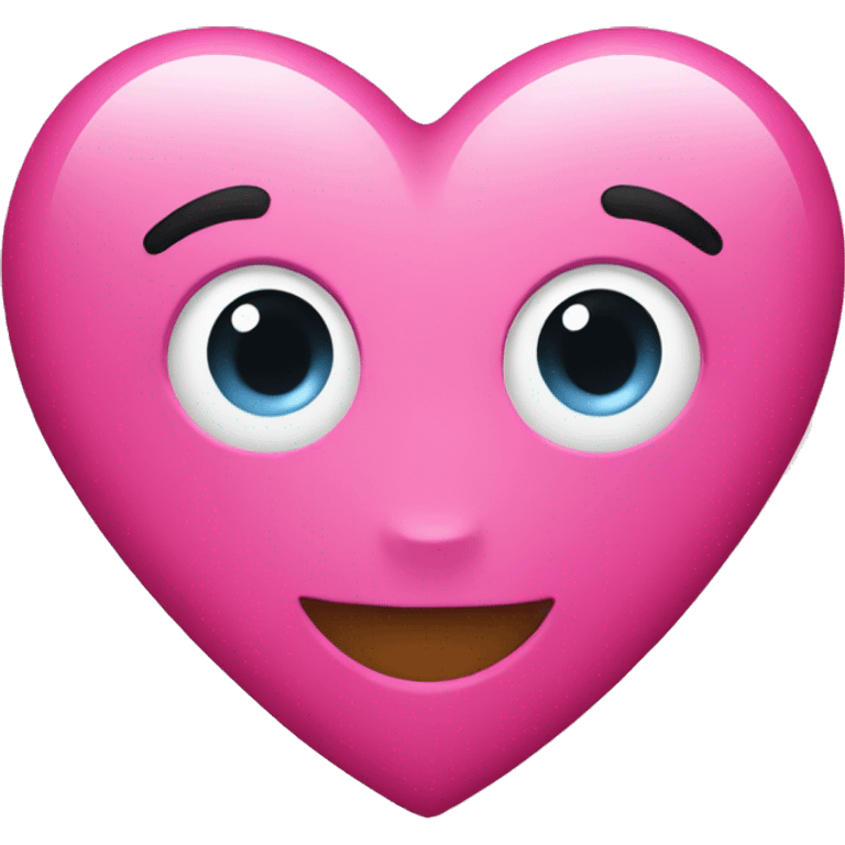 Pink Christmas heart emoji