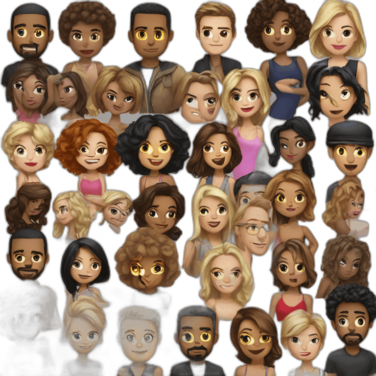 All the celebrities of de world emoji