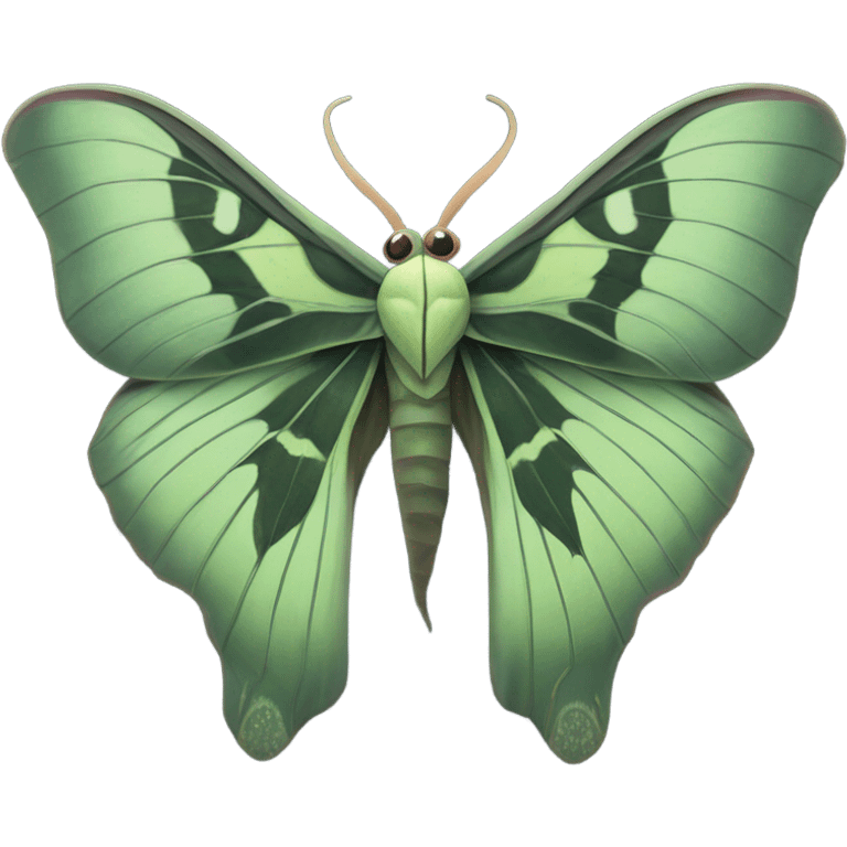 luna moth black emoji