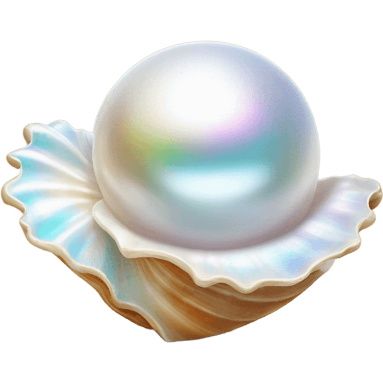 pearl in a shell emoji