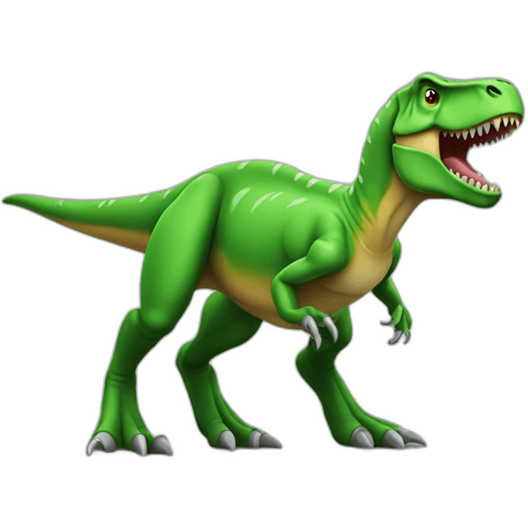 T-rex green emoji