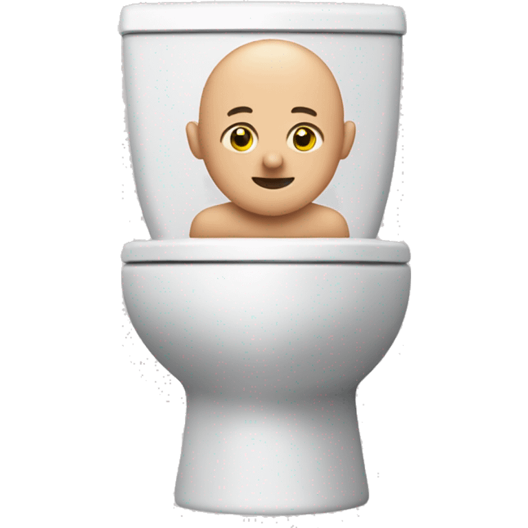 bald skibidi toilet emoji