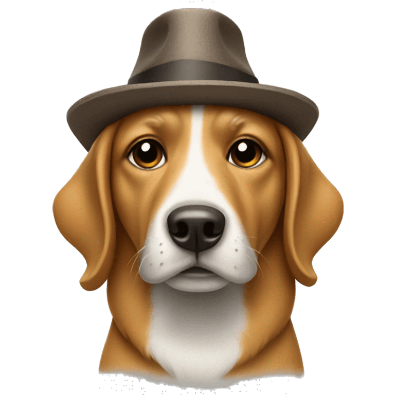 dog with a hat on emoji