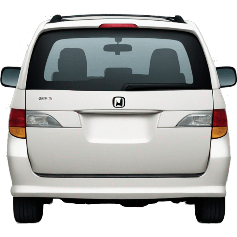 A 2006 Japanese domestic import white Honda odyssey  emoji