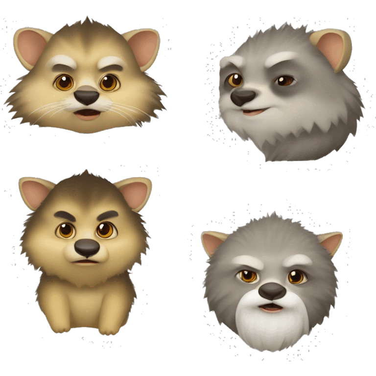 musang dan babi yang jelek emoji