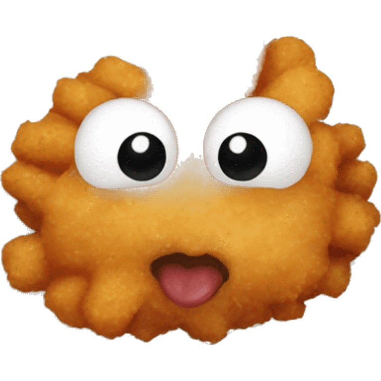 Chicken nugget spaghetti meatballs  emoji