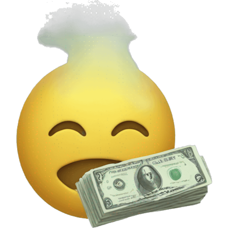 money in the fog emoji