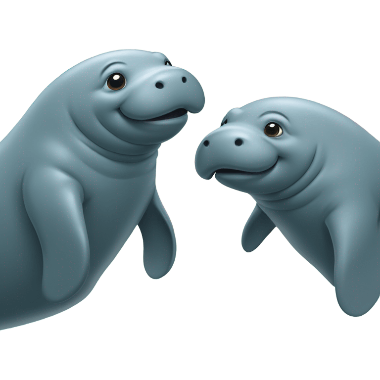 Manatee in love emoji