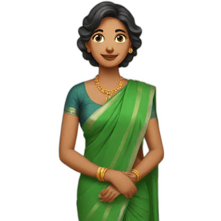 mother in saree emoji