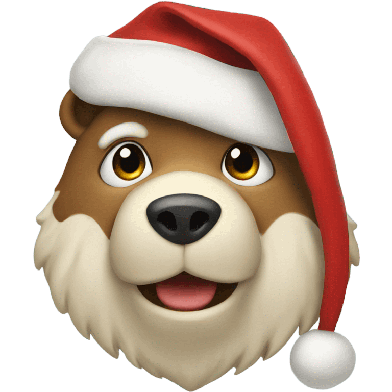 Santa bear emoji