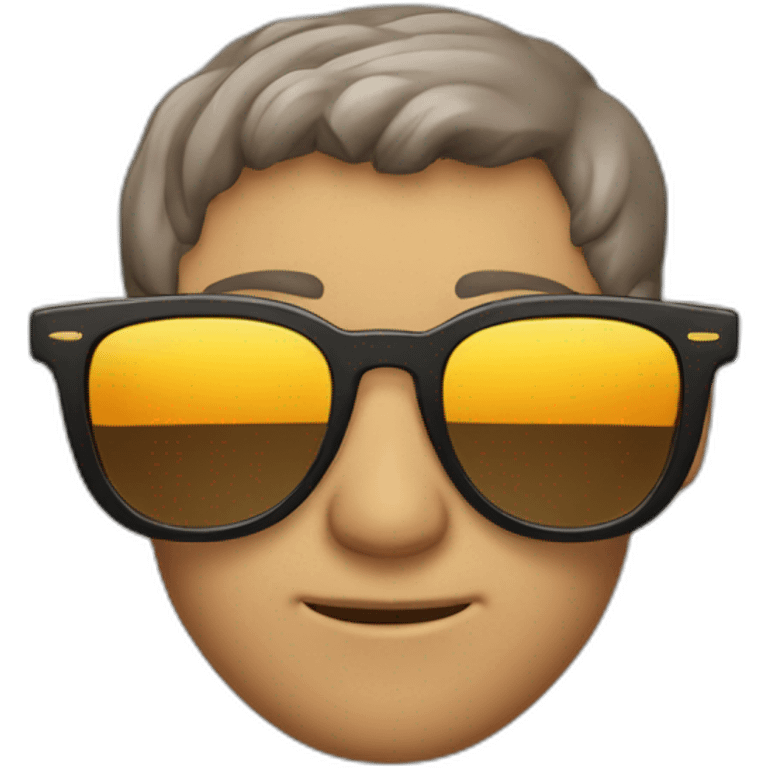 Homme cagoulé lunettes de soleil emoji