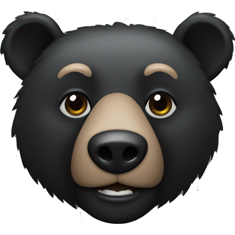 black bear symbol emoji