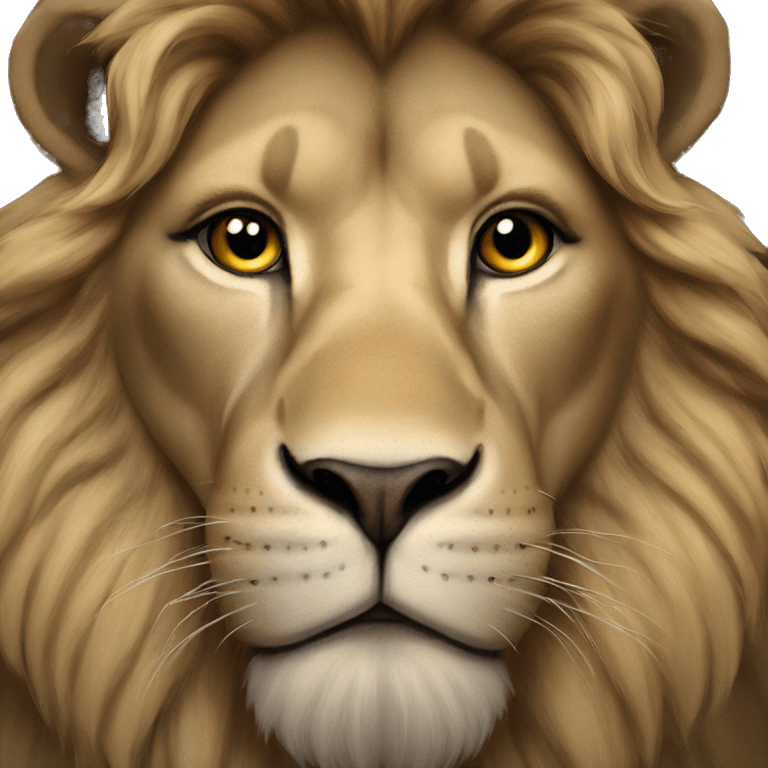 lion that stares into your soul emoji